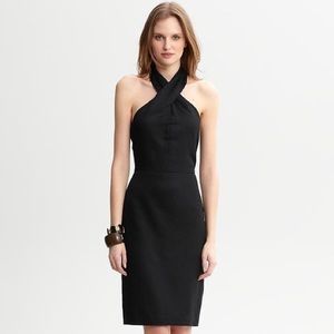 Banana Republic Havana Linen Cotton Halter Dress 6
